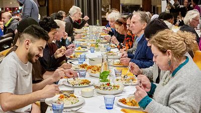 Het eerste Spaarnediner was een multicultureel feest